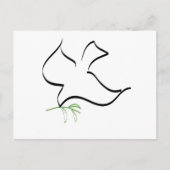 Carte Postale Image de la branche de la colombe et de l'olive (Devant)