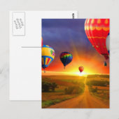 Carte Postale image de la montgolfière (Devant / Derrière)