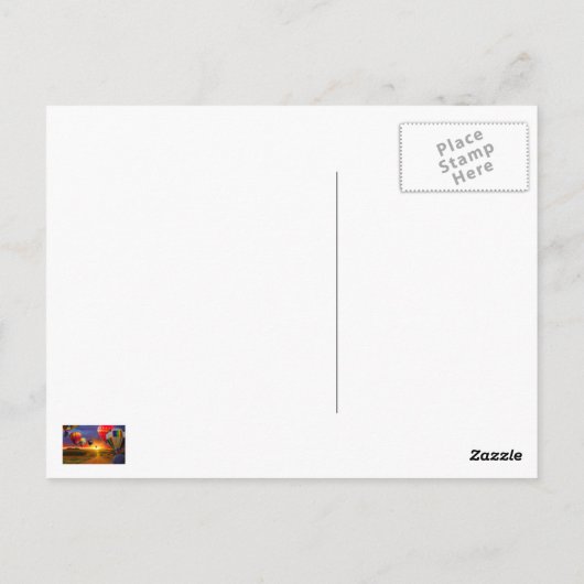 Carte Postale image de la montgolfière (Dos)