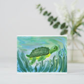 Carte Postale Image de la tortue marine (Debout devant)