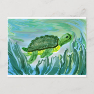 Carte Postale Image de la tortue marine