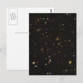 Carte Postale Image de l'espace de champ ultra profond Hubble (Devant / Derrière)