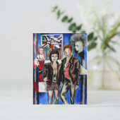 Carte Postale image de mode rock punk (Debout devant)