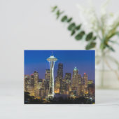 Carte Postale Image de Seattle Skyline le matin. (Debout devant)