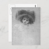 Carte Postale Image de sein d'un enfant par Gustav Klimt (Devant / Derrière)