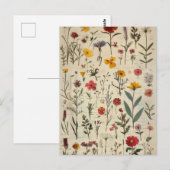 Carte Postale Image de style victorien Herbarium (Devant / Derrière)