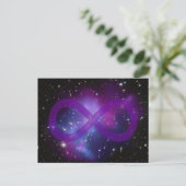 Carte Postale Image d'espace violet (Debout devant)