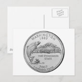 Carte Postale Image du quart de Washington (Devant / Derrière)