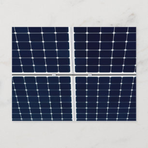 Carte Postale Image d'un panneau de puissance solaire drôle