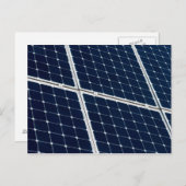 Carte Postale Image d'un panneau solaire drôle (Devant / Derrière)