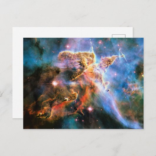 Carte Postale Image d'une Nébuleuse (Devant / Derrière)