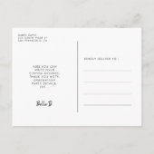 Carte Postale Image élégante de Graduation (Dos)