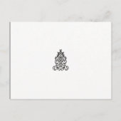 Carte Postale image en noir et blanc d'un design orné (Devant)