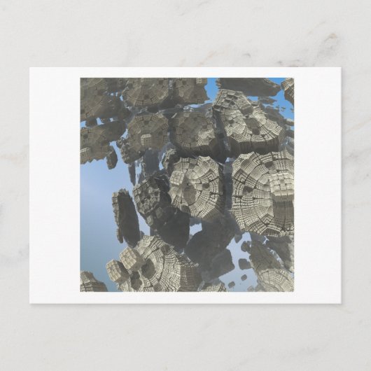 Carte postale image fractale 3D (Devant)