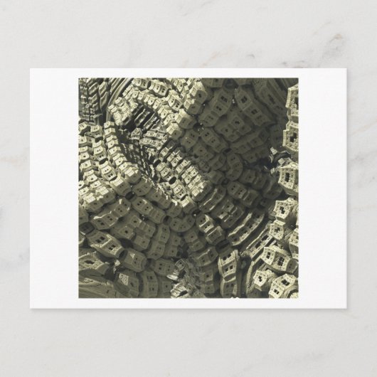 Carte postale image fractale 3D (Devant)