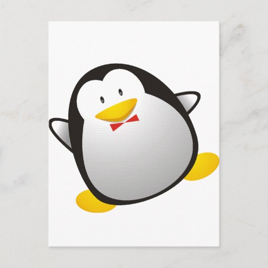 Carte Postale Image linux pingouin tux (Devant)