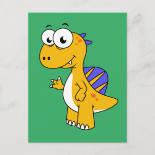 Carte Postale Image Mignonne D'Un Spinosaure. 2