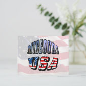 Carte Postale Image Missouri et texte USA (Debout devant)
