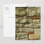 Carte Postale Image Mur De Pierre. (Devant / Derrière)