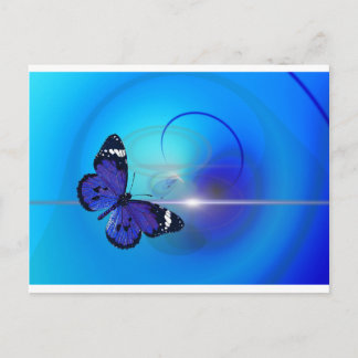 Carte Postale Image Papillon bleu