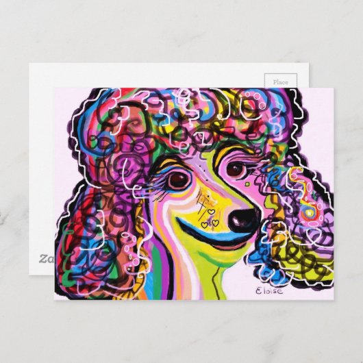 Carte Postale Image Perfect Poodle (Devant / Derrière)