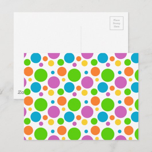 Carte Postale Image Polka Dot (Devant / Derrière)