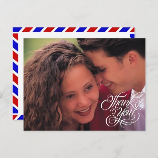 Carte Postale Image simple du Merci Mariage (Devant / Derrière)