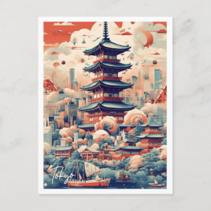 Carte Postale Image Tokyo Japan Art Travel Place