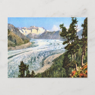 Carte Postale Image vintage, Jungfrau glacier Oberland bernois