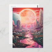 Carte Postale imaginaire Alien (Devant / Derrière)