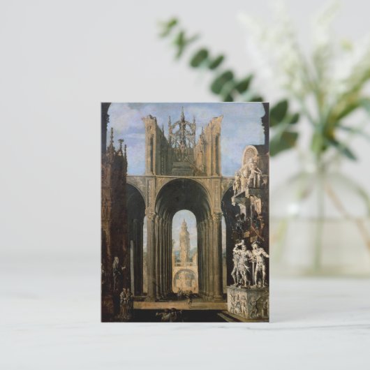 Carte Postale Imaginaire architectural (Debout devant)