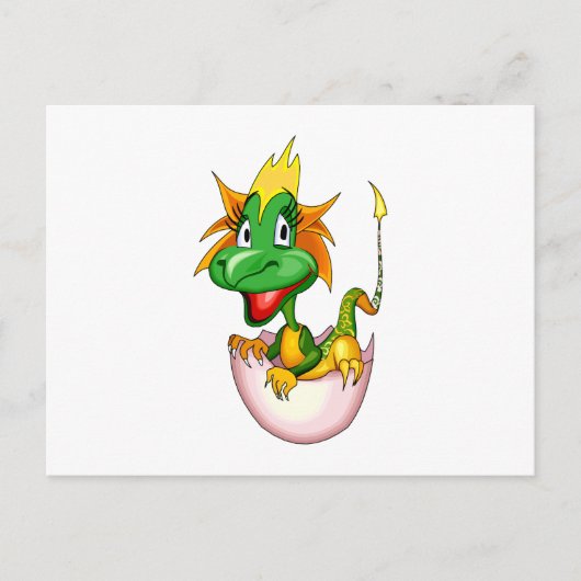 Carte Postale Imaginaire Bébé mignon Dragon (Devant)