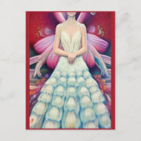 Imaginaire blanc Peacock Mariage robe AI Art