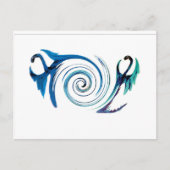 Carte Postale Imaginaire Bleu Bleu Dragons (Devant)