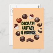 CARTE POSTALE IMAGINAIRE CHOCOLAT EN COURS (Devant / Derrière)