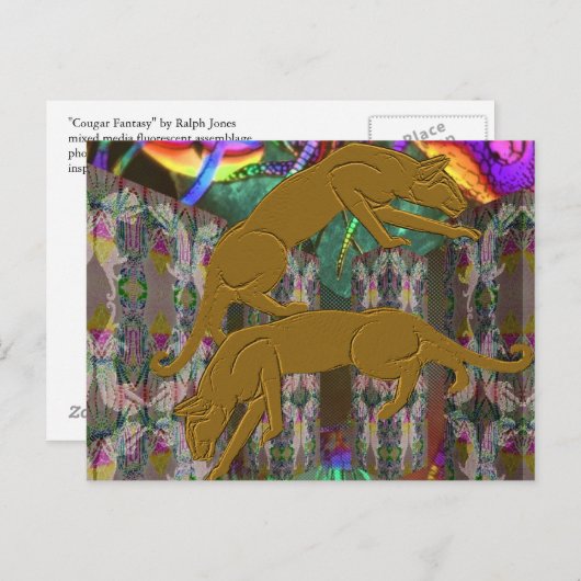 Carte postale Imaginaire cougar (Devant / Derrière)