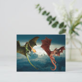 Carte Postale Imaginaire de bataille de Dragon Fire (Debout devant)
