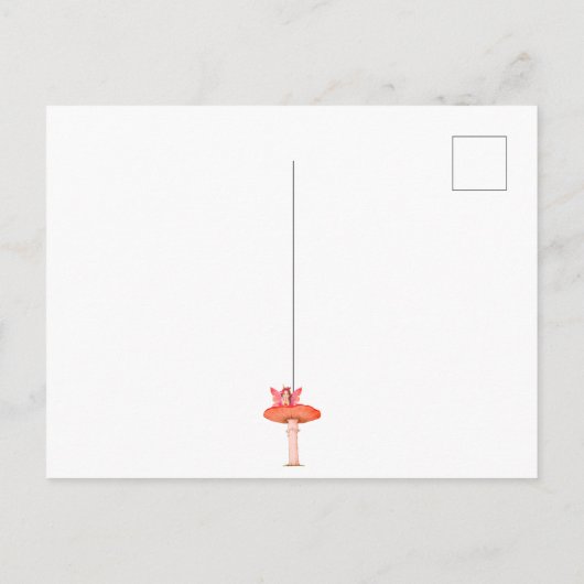 Carte Postale Imaginaire de champignons Étoiles de fées brûlées  (Dos)