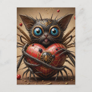 Carte Postale Imaginaire de chat Spider