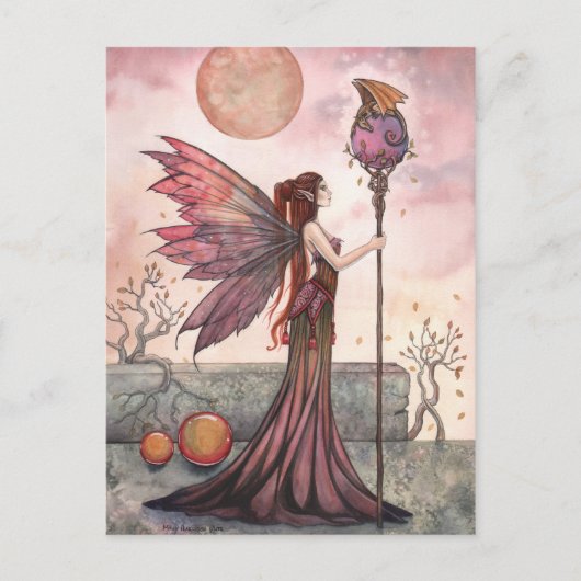 Carte postale Imaginaire de fée Golden Dragon (Devant)