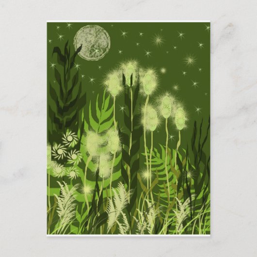 Carte Postale Imaginaire de la Lune verte (Devant)