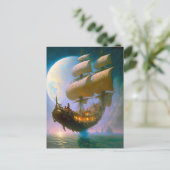 Carte Postale Imaginaire de navire volant (Debout devant)