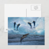 Carte Postale Imaginaire des dauphins (Devant / Derrière)