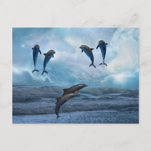 Carte Postale Imaginaire des dauphins (Devant)