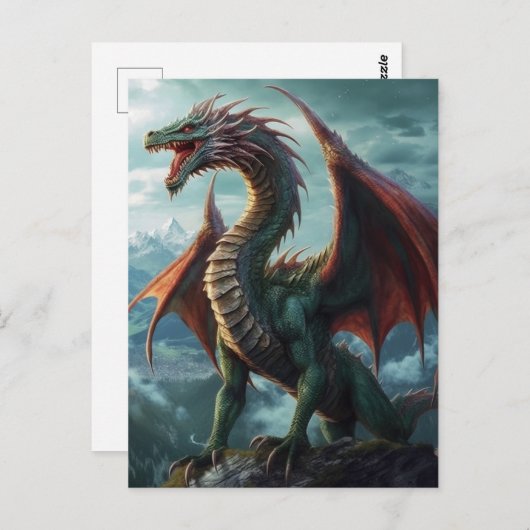 Carte postale Imaginaire Dragon (Devant / Derrière)