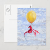 Carte postale Imaginaire Dragon Art - en l'air (Devant / Derrière)