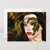 Carte Postale Imaginaire Dryad de la forêt (Devant / Derrière)