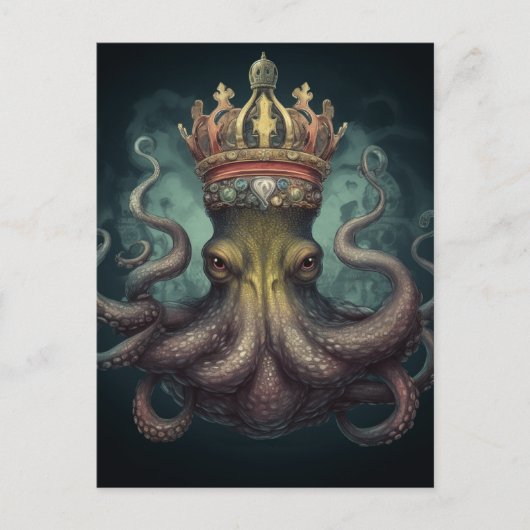 Carte Postale Imaginaire du roi Octopus (Devant)
