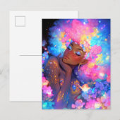 Carte Postale Imaginaire femme Art Africain Américain (Devant / Derrière)