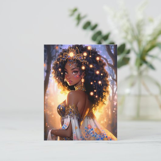 Carte Postale Imaginaire femme Art Africain Américain (Debout devant)